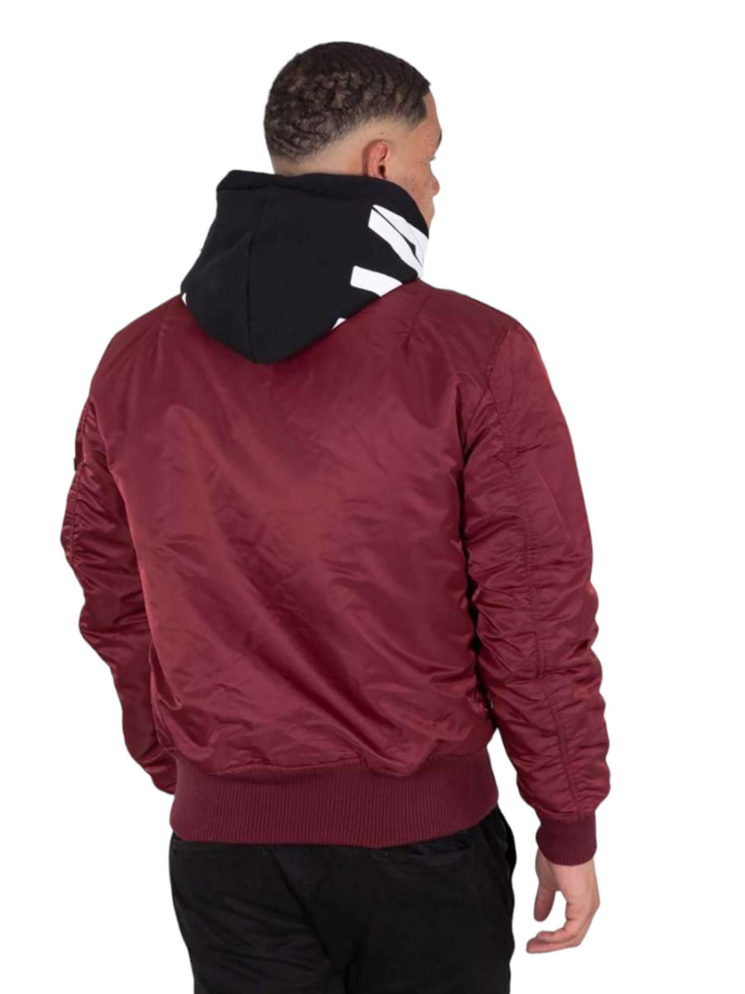 ALPHA INDUSTRIES Between-Season Jacket 'MA-1 ZHP' in Red