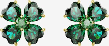 Swarovski - Pendientes en verde: frente