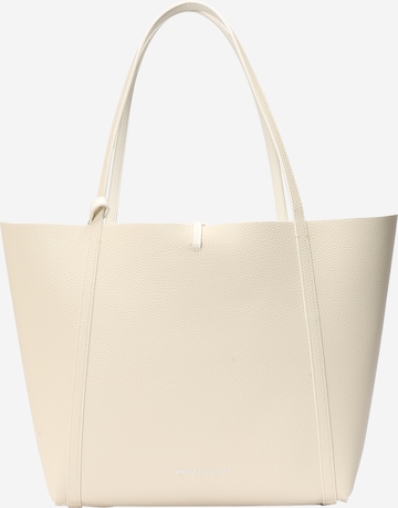 ARMANI EXCHANGE Nakupovalna torba | bela barva