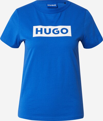 HUGO Majica 'Classic' | kraljevo modra / bela barva, Prikaz izdelka