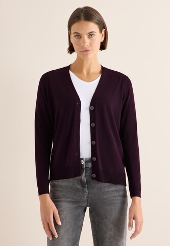 CECIL Knit Cardigan in Purple: front