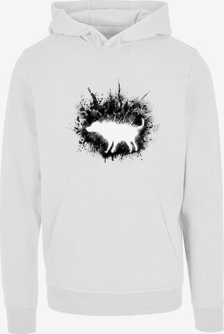 Merchcode Sweatshirt 'Dirty Dog' in Wit: voorkant