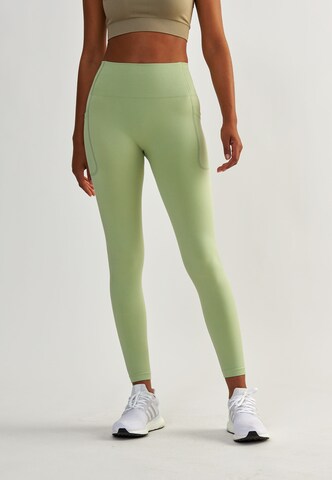 BeShaped Regular Sports trousers 'Lift Me Up' in Green: front