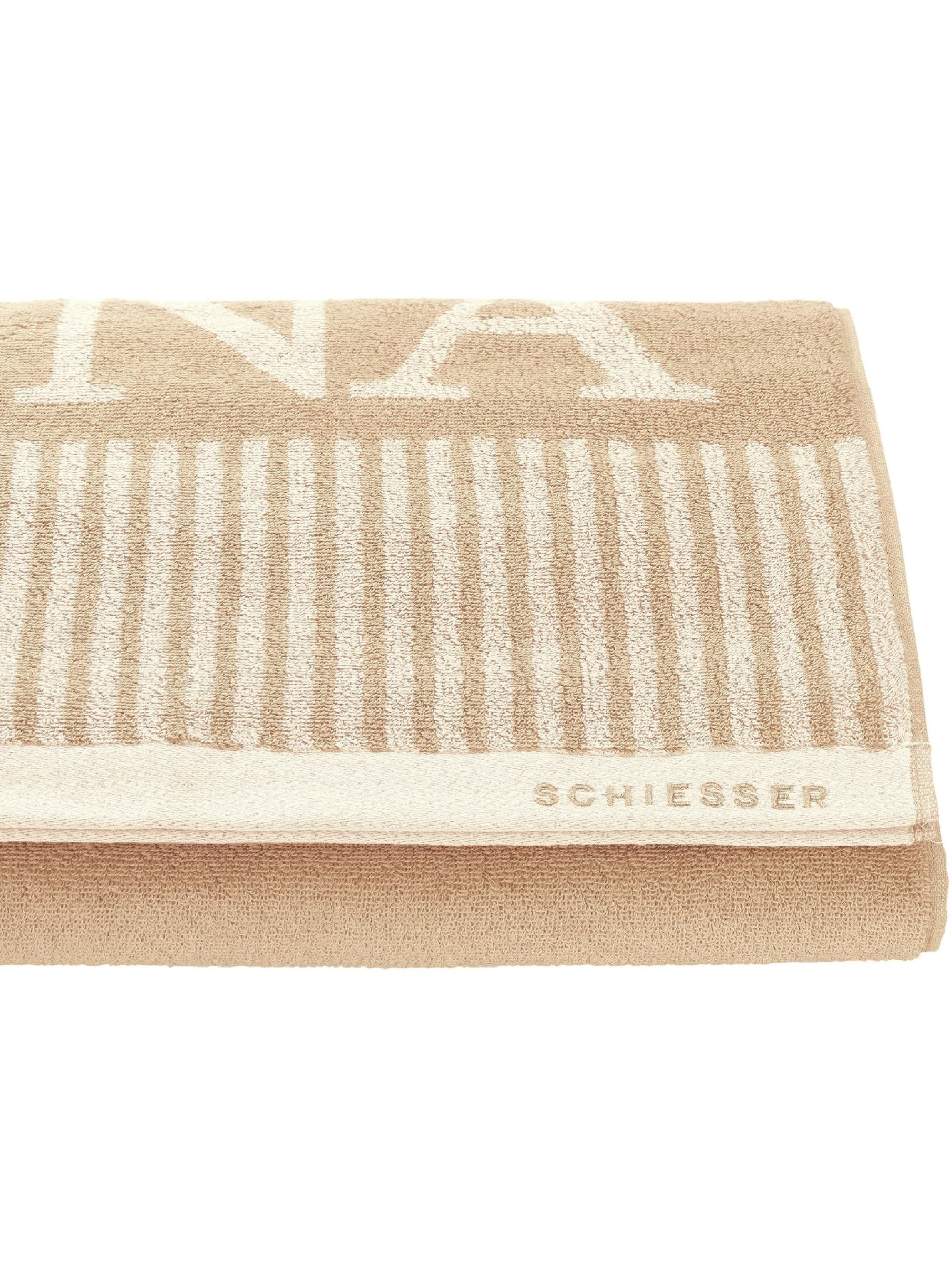 SCHIESSER Towel 'Saunatuch Rom' in Beige: front