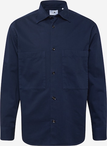 NN07 - Ajuste regular Camisa 'Freddy' en azul: frente