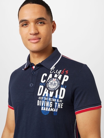 CAMP DAVID Poloshirt in Blau