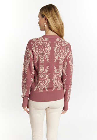 Usha Knit cardigan in Pink