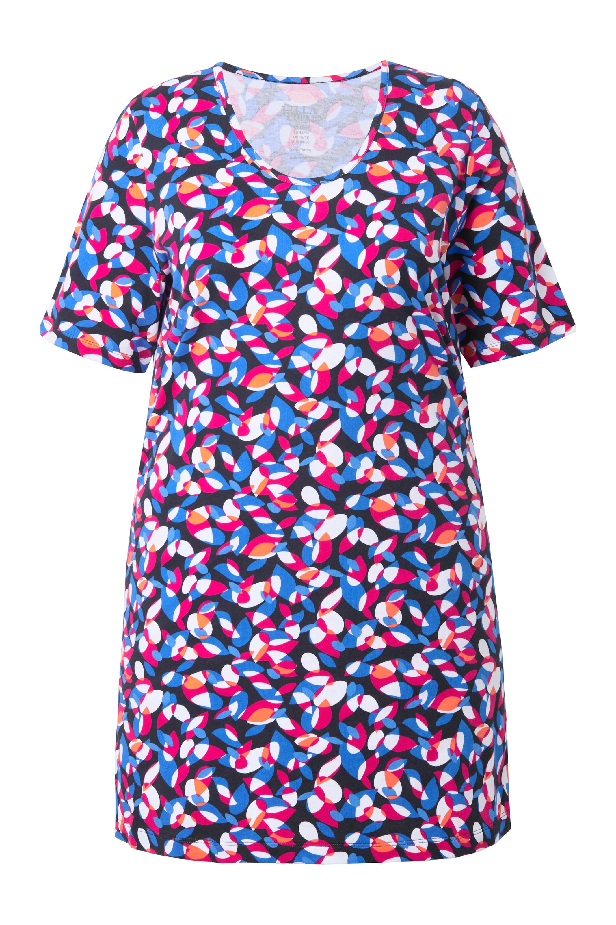 Ulla Popken Shirt in Zwart: voorkant