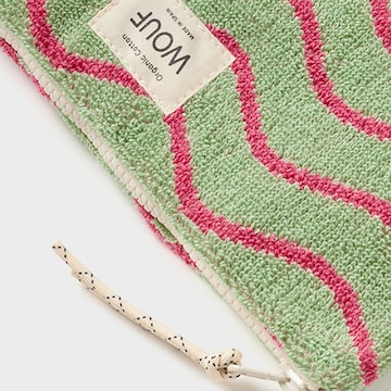 Beauty case 'Terry Towel' di Wouf in verde