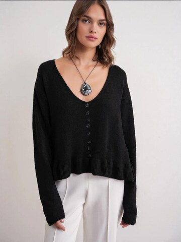 Pullover di MixRay in nero: frontale