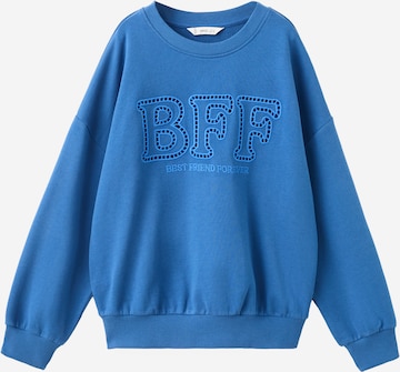 MANGO KIDSSweater majica 'BFF' - plava boja: prednji dio