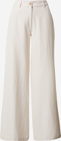 Tally Weijl Wide leg Trousers in White: front