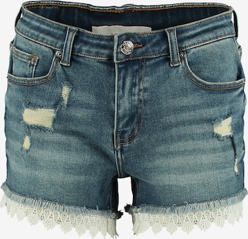 Hailys Regular Shorts 'Lacy' in Blau: predná strana