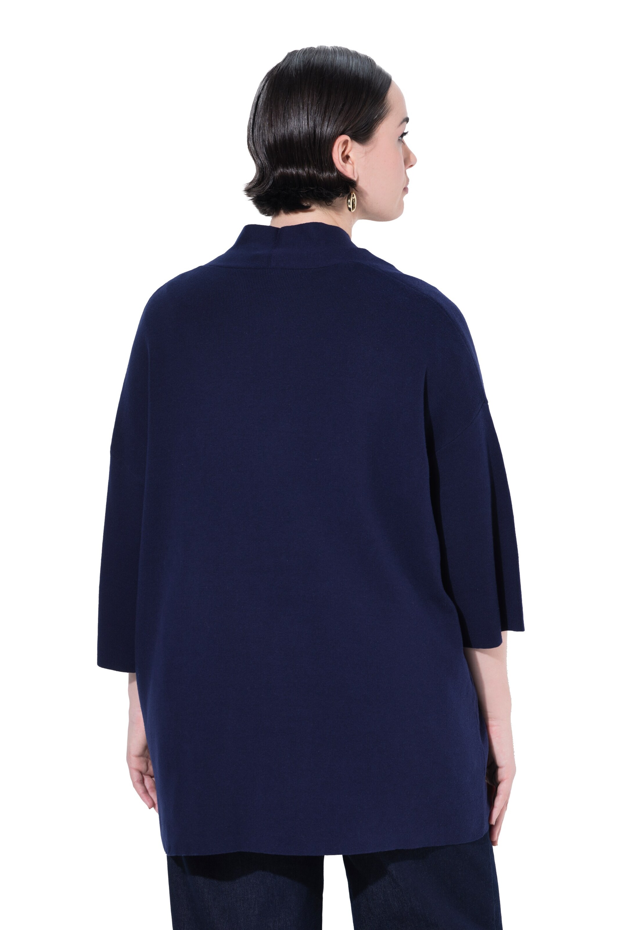 Ulla Popken Gebreid vest in Blauw