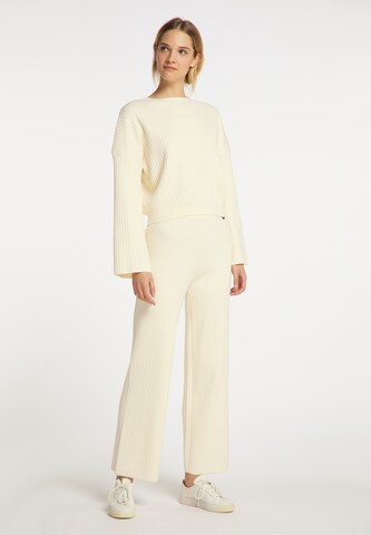 DreiMaster Maritim Wide leg Trousers in Beige