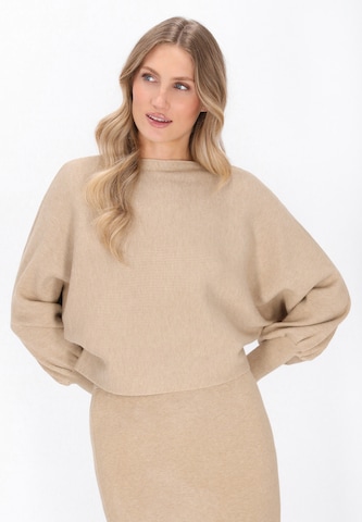 DreiMaster Maritim Sweater in Beige: front