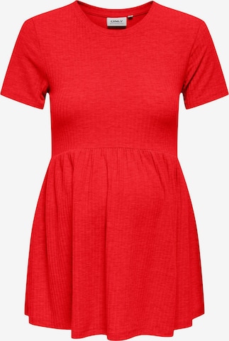 Only Maternity - Camiseta 'MALAYA' en rojo: frente