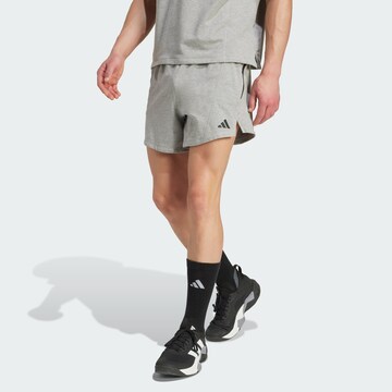 ADIDAS PERFORMANCE Regular Sportbroek 'D4T' in Grijs: voorkant