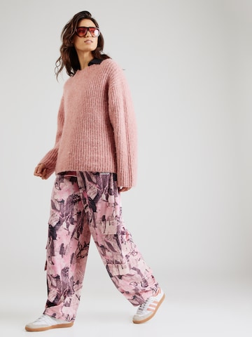 ADIDAS ORIGINALS Loose fit Cargo trousers 'SAT' in Pink