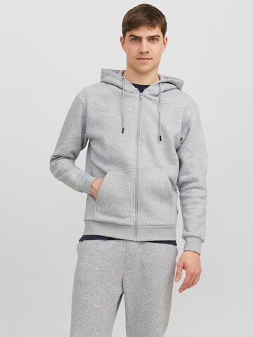 JACK & JONES Sweatjacke 'Bradley' in Grau: predná strana