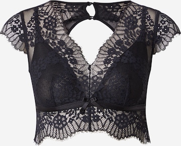 Hunkemöller Rintaliivi 'Daphne' värissä musta: etupuoli