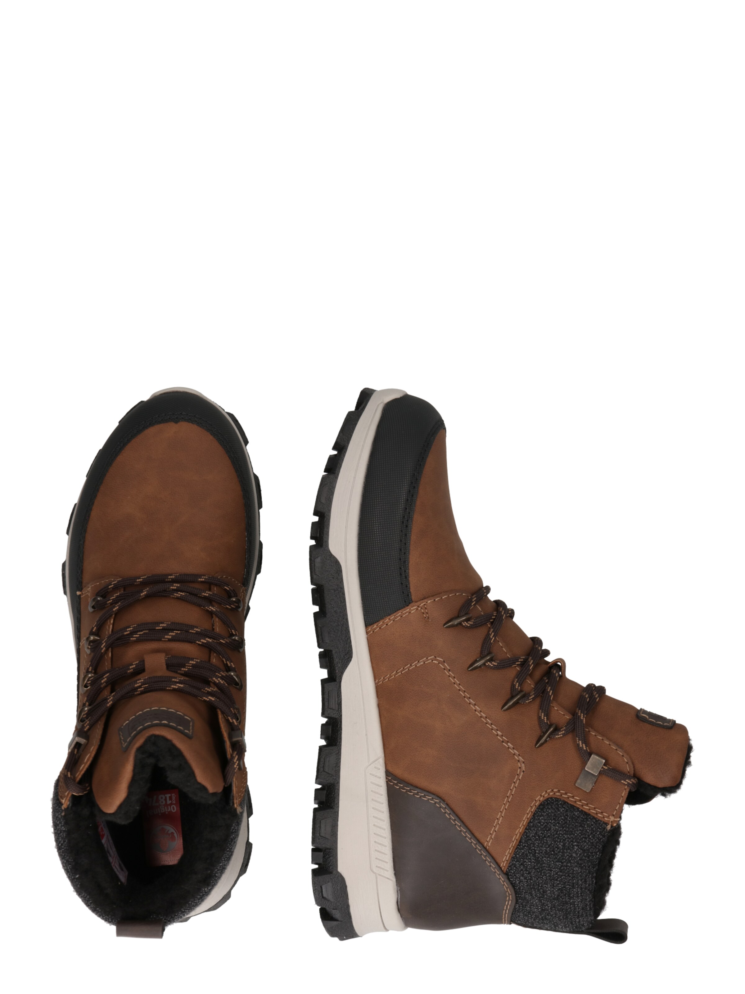 Bottines à lacets Rieker en marron