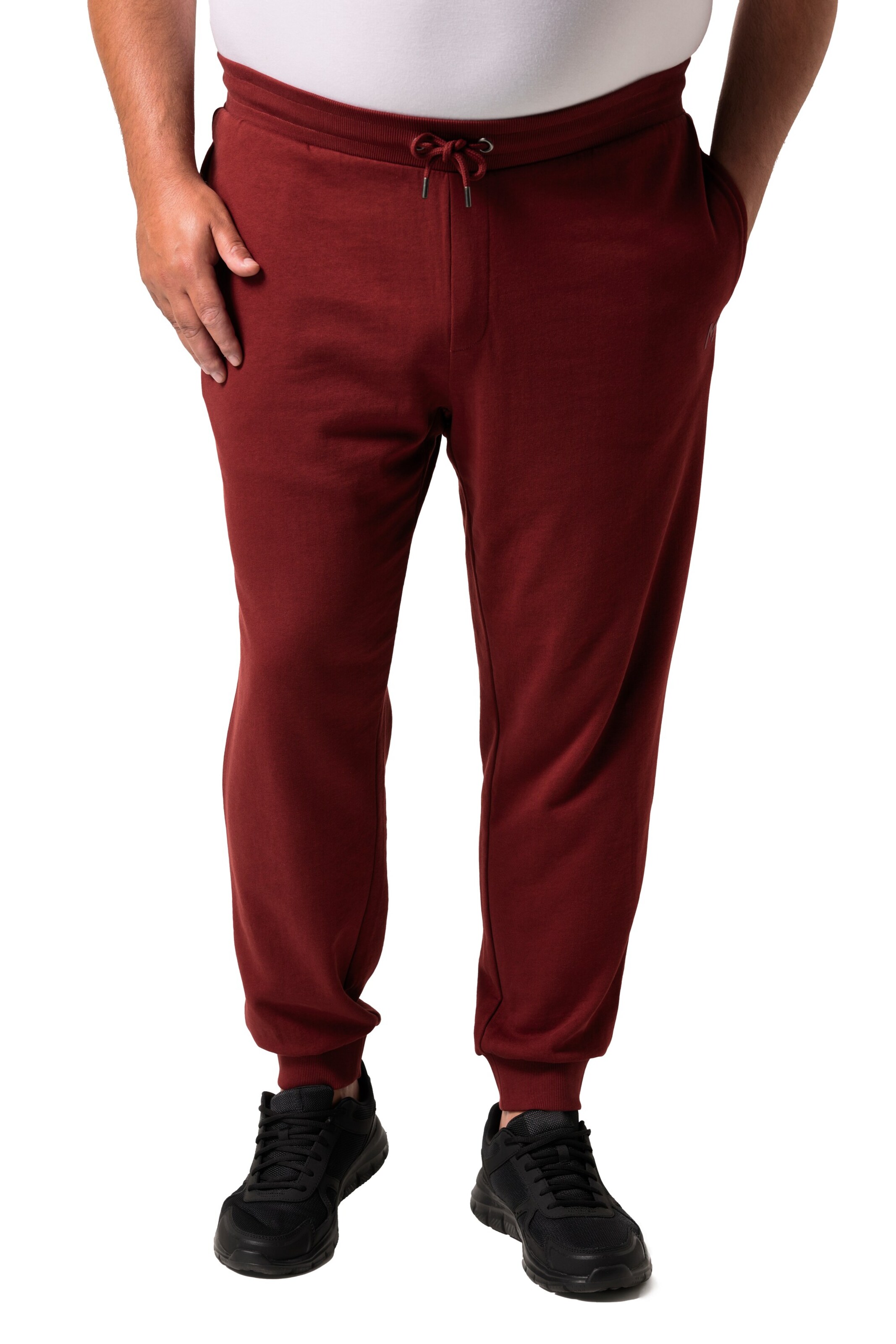 Men Plus Tapered Broek in Bruin: voorkant