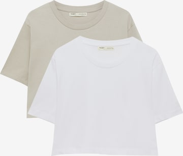 Pull&Bear T-Shirt in Grau: predná strana