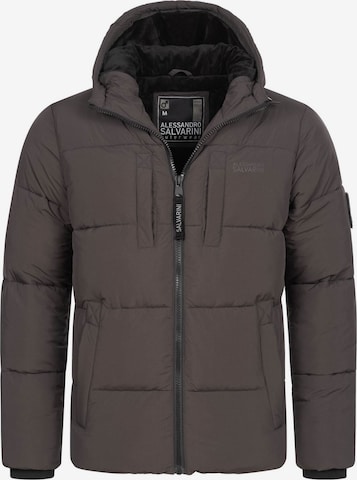 Alessandro Salvarini Winter jacket in Brown: front