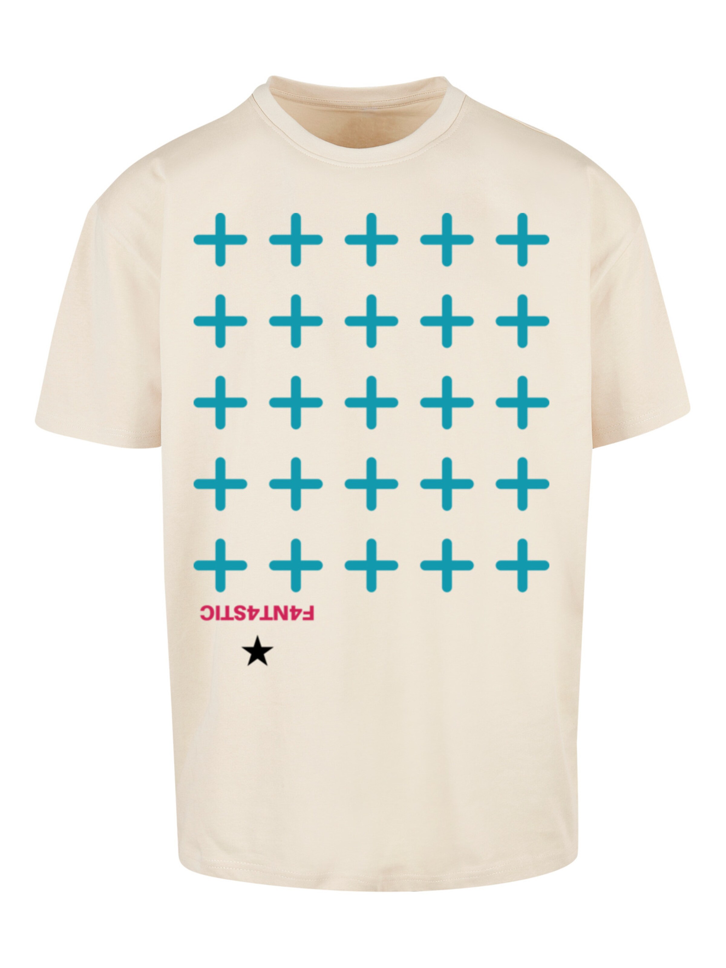 F4NT4STIC Shirt in Beige: voorkant