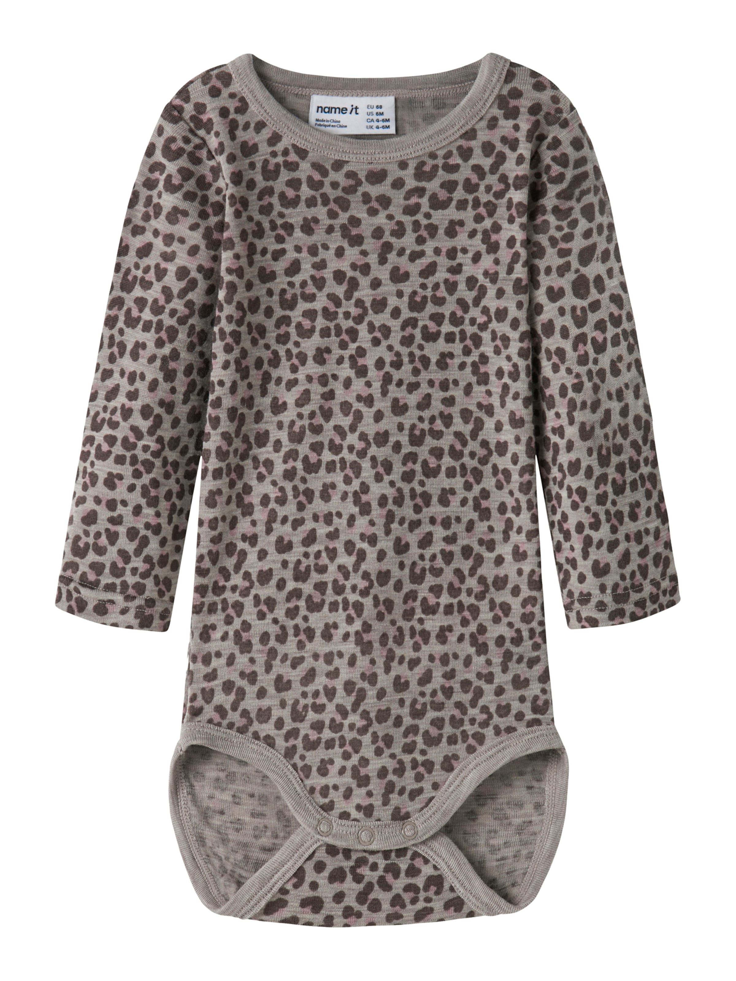 Barboteuse / body 'NBFWANG' NAME IT en gris : devant