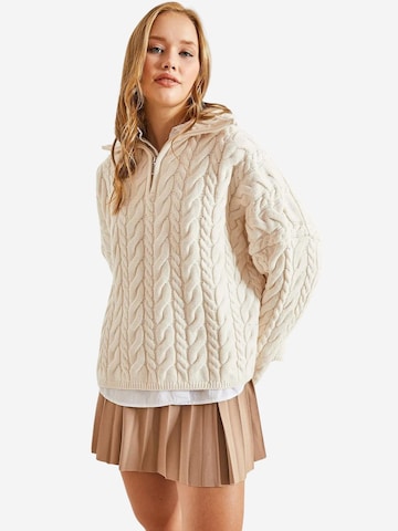 Bianco Lucci - Pullover 'Pullover' em bege
