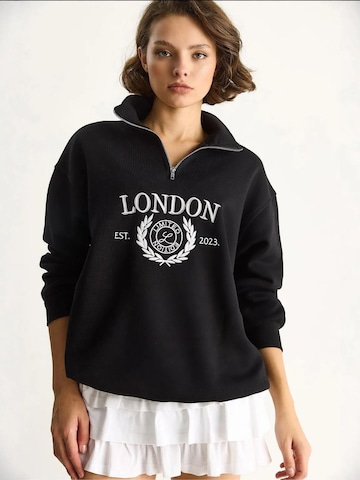 Sweat-shirt Bianco Lucci en noir