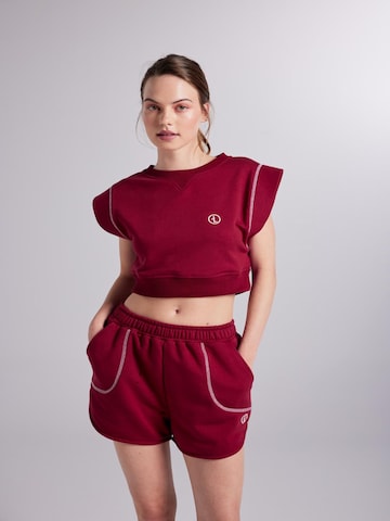 HOLLY LOLLY Loosefit Kalhoty – červená