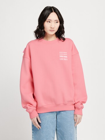 Sweat-shirt Casa Mara en rose : devant