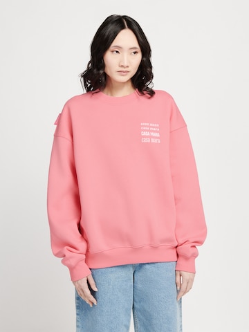 Casa Mara Sweatshirt in Roze: voorkant