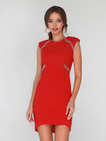 Robe de cocktail Anushka en rouge : devant