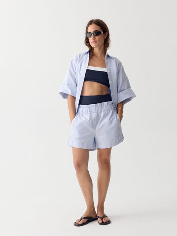 SEABASS Regular Pants 'Women Resort Shorts Soleil' in Blue: front