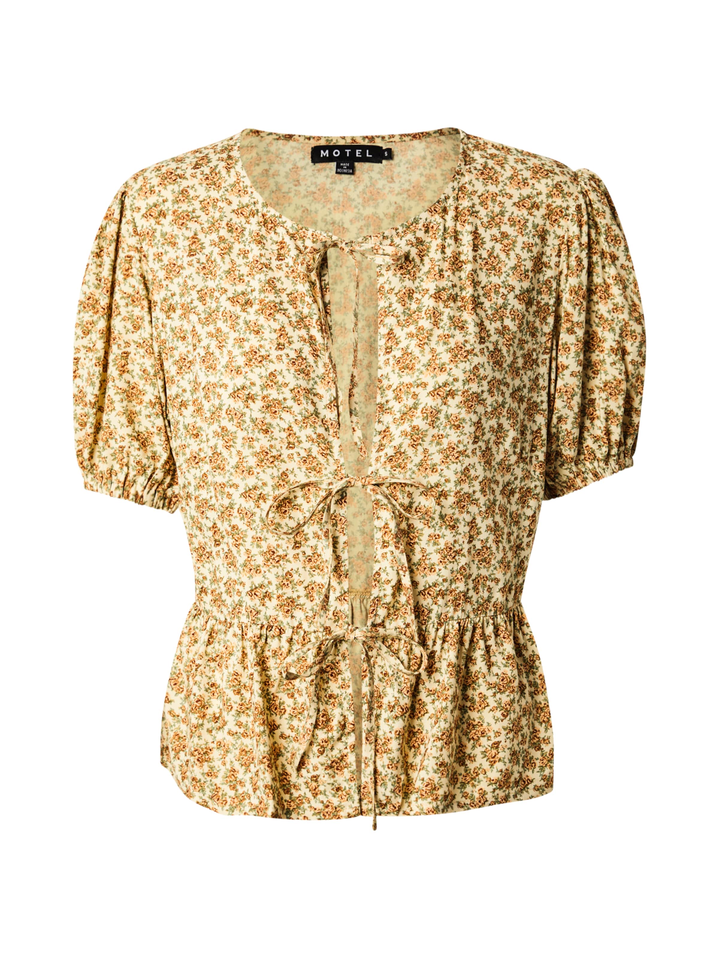 pasztellsárga / zöld / narancs Motel Blúz 'Ajasi', Termék nézet