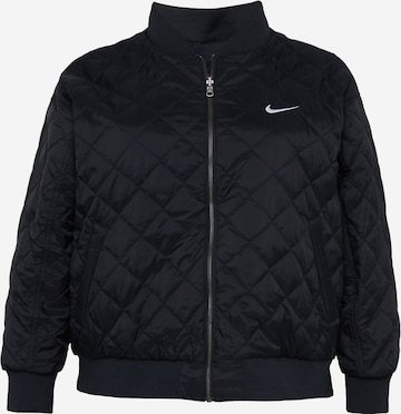 Nike Sportswear Sports sweat jacket in Black: front