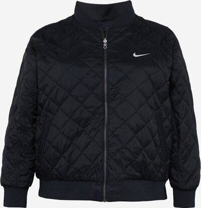 Nike Sportswear Sudadera con cremallera deportiva en negro / blanco, Vista del producto
