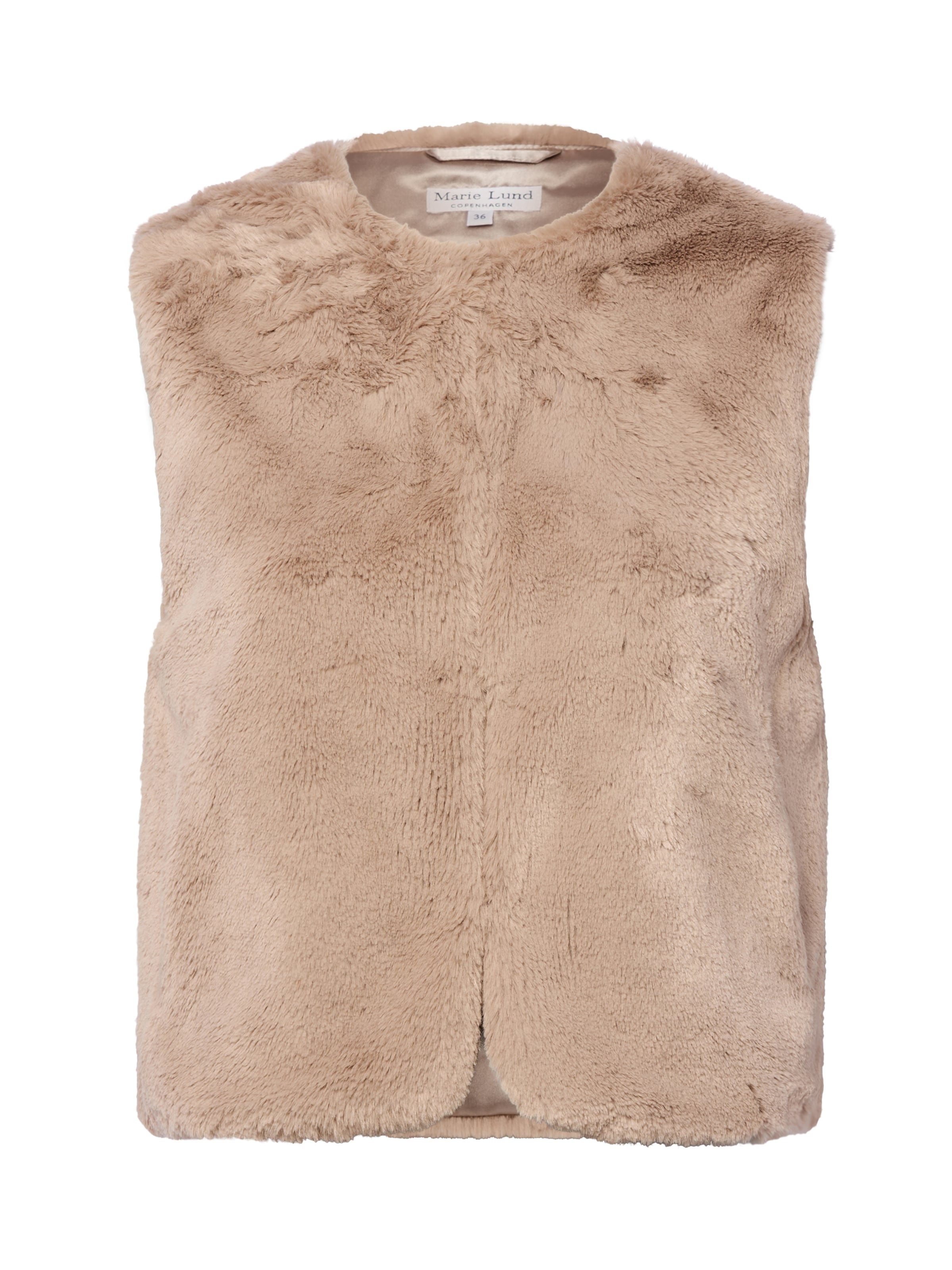 Marie Lund Vest 'Tilda' in Brown: front