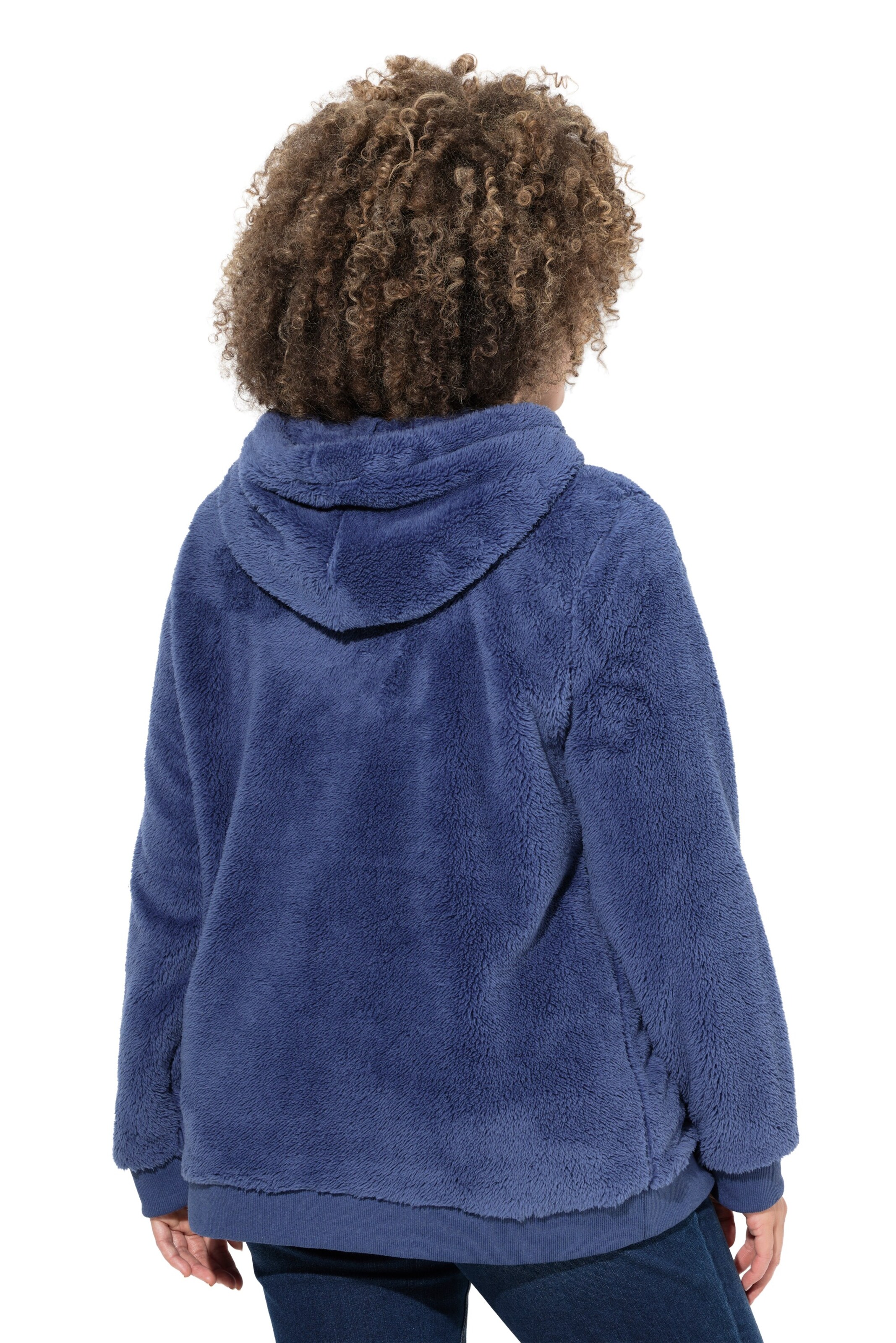 Ulla Popken Sweat jacket in Blue