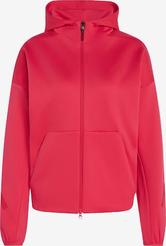 ADIDAS SPORTSWEAR Sportief sweatvest 'Z.N.E.' in Roze: voorkant