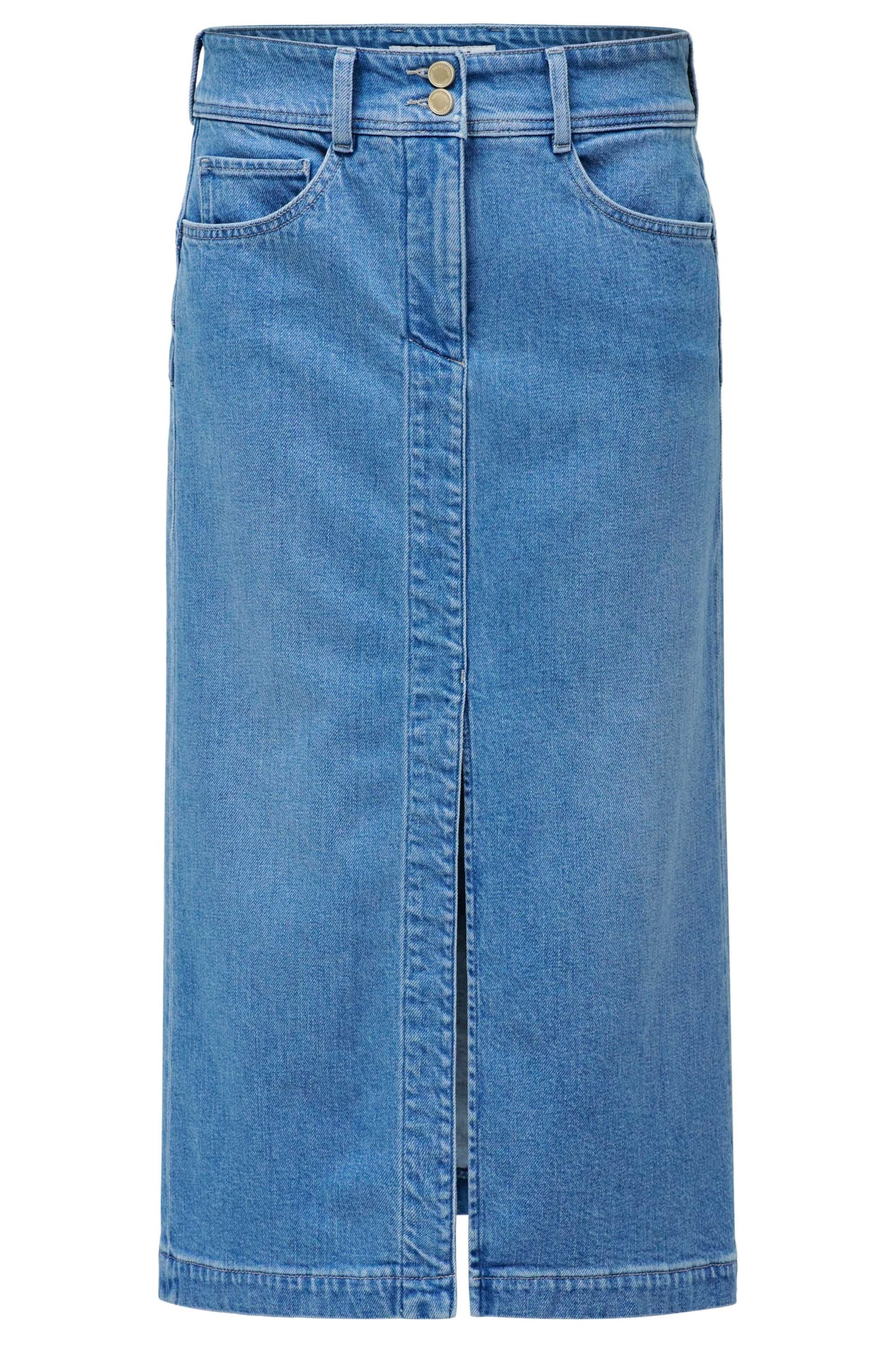 Salsa Jeans Rok 'Secret Push In' in Blauw: voorkant