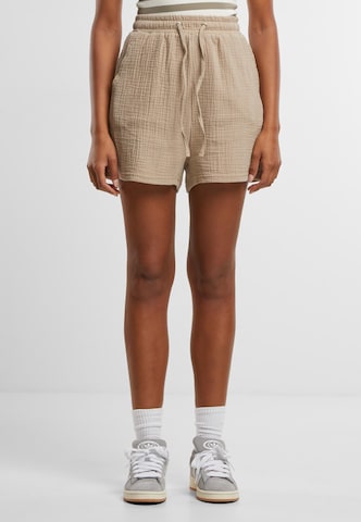 Urban Classics Loose fit Pants in Beige: front