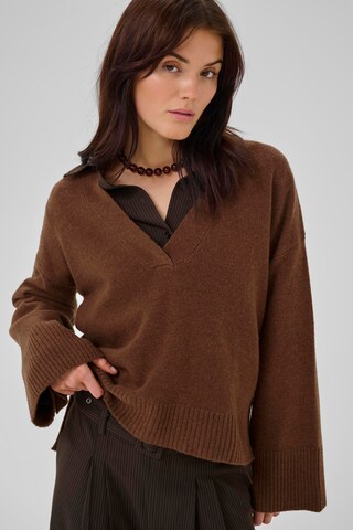 Pull-over 'Huxi' My Essential Wardrobe en marron