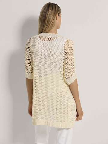 MADELEINE Gebreid vest in Wit