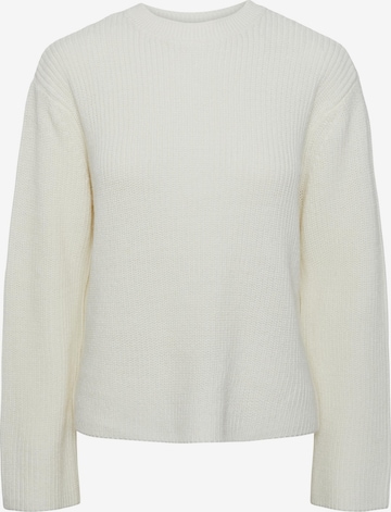 PIECES Pullover 'SABINA' i hvid: forside