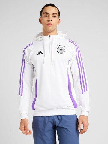 Sweat de sport 'DFB Teamline' ADIDAS PERFORMANCE en blanc : devant